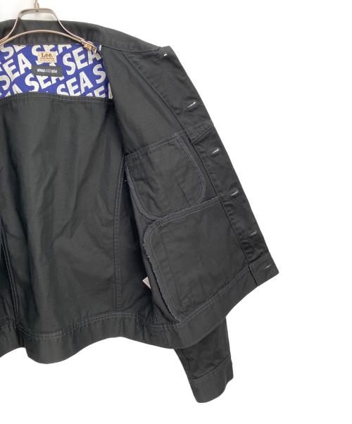 LEE（リー）LEE (リー) WIND AND SEA (ウィンダンシー) カラーデニムジャケット ブラック サイズ:XLの古着・服飾アイテム