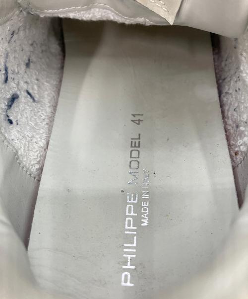 PHILIPPE MODEL（フィリップ モデル）PHILIPPE MODEL (フィリップ モデル) スニーカー ホワイト×ブラック サイズ:25.5cmの古着・服飾アイテム