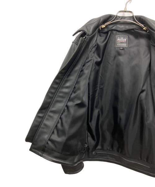 KADOYA（カドヤ）KADOYA (カドヤ) レザージャケット ブラック サイズ:LLの古着・服飾アイテム