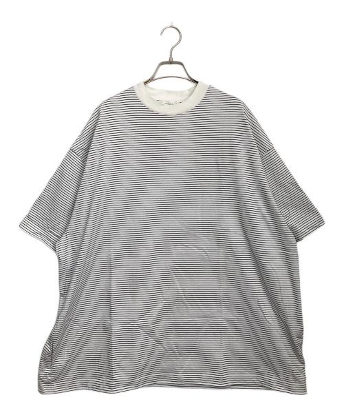 ALOUND（アラウンド）ALOUND (アラウンド) 半袖カットソー ブラック×ホワイト サイズ:XLの古着・服飾アイテム