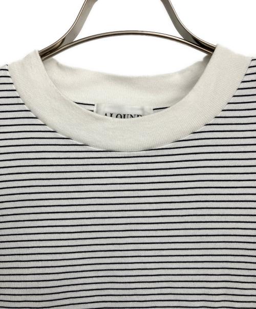 ALOUND（アラウンド）ALOUND (アラウンド) 半袖カットソー ブラック×ホワイト サイズ:XLの古着・服飾アイテム