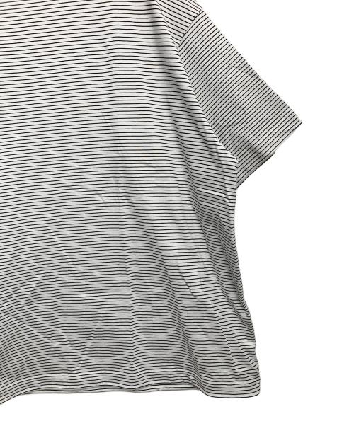 ALOUND（アラウンド）ALOUND (アラウンド) 半袖カットソー ブラック×ホワイト サイズ:XLの古着・服飾アイテム