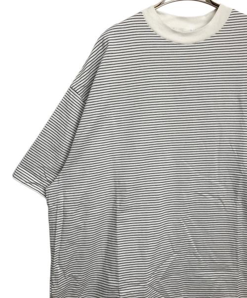 ALOUND（アラウンド）ALOUND (アラウンド) 半袖カットソー ブラック×ホワイト サイズ:XLの古着・服飾アイテム