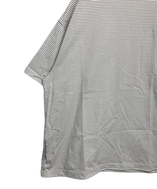 ALOUND（アラウンド）ALOUND (アラウンド) 半袖カットソー ブラック×ホワイト サイズ:XLの古着・服飾アイテム