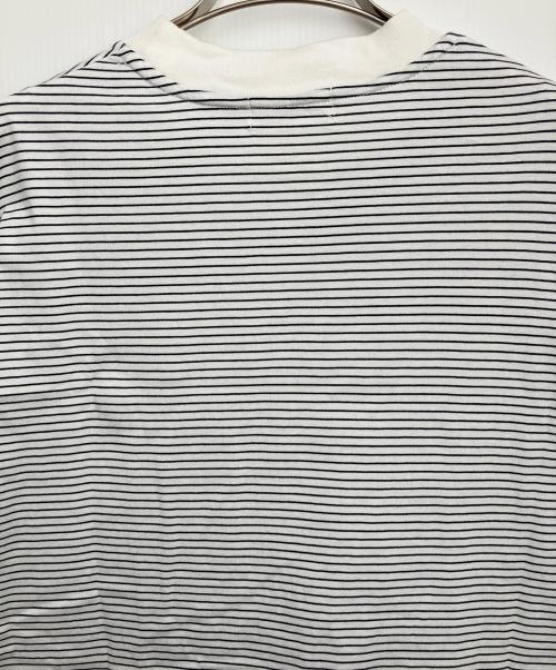 ALOUND（アラウンド）ALOUND (アラウンド) 半袖カットソー ブラック×ホワイト サイズ:XLの古着・服飾アイテム