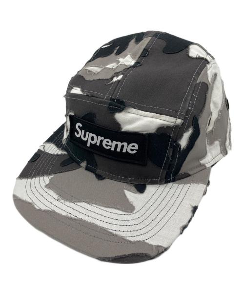SUPREME（シュプリーム）SUPREME (シュプリーム) Layered Camo Camp Cap グレー×ホワイトの古着・服飾アイテム