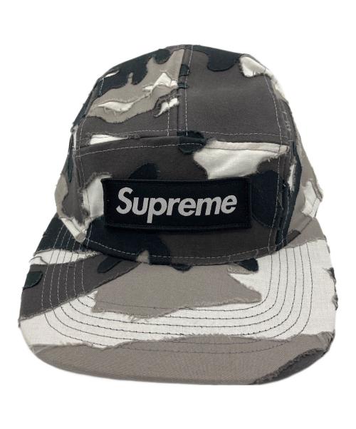 SUPREME（シュプリーム）SUPREME (シュプリーム) Layered Camo Camp Cap グレー×ホワイトの古着・服飾アイテム