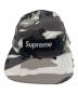 SUPREME (シュプリーム) Layered Camo Camp Cap グレー×ホワイト：12000円