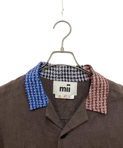 mii（ミー）mii (ミー) 半袖シャツ ブラウン サイズ:Lの古着・服飾アイテム
