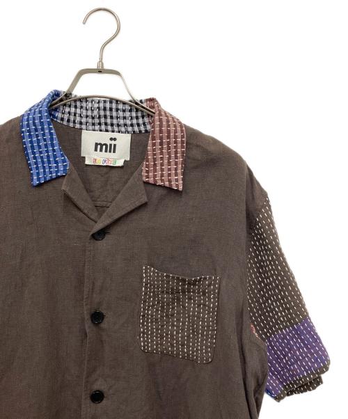 mii（ミー）mii (ミー) 半袖シャツ ブラウン サイズ:Lの古着・服飾アイテム