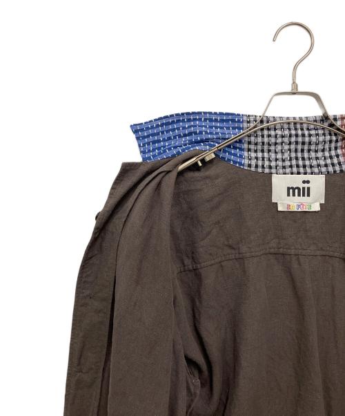 mii（ミー）mii (ミー) 半袖シャツ ブラウン サイズ:Lの古着・服飾アイテム