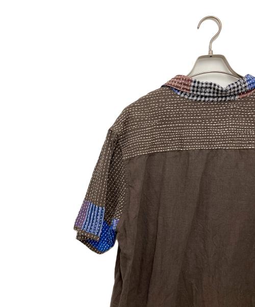 mii（ミー）mii (ミー) 半袖シャツ ブラウン サイズ:Lの古着・服飾アイテム
