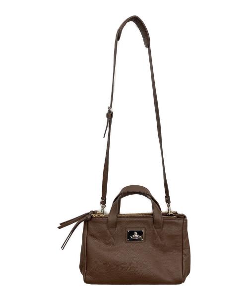Vivienne Westwood（ヴィヴィアンウエストウッド）Vivienne Westwood (ヴィヴィアンウエストウッド) 2WAYショルダーバッグ ブラウンの古着・服飾アイテム