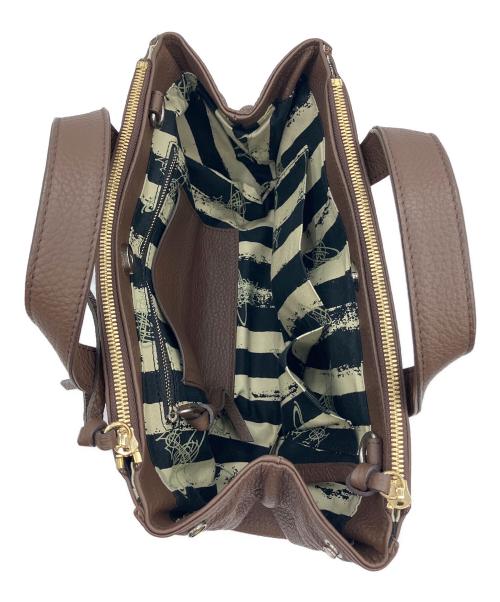 Vivienne Westwood（ヴィヴィアンウエストウッド）Vivienne Westwood (ヴィヴィアンウエストウッド) 2WAYショルダーバッグ ブラウンの古着・服飾アイテム