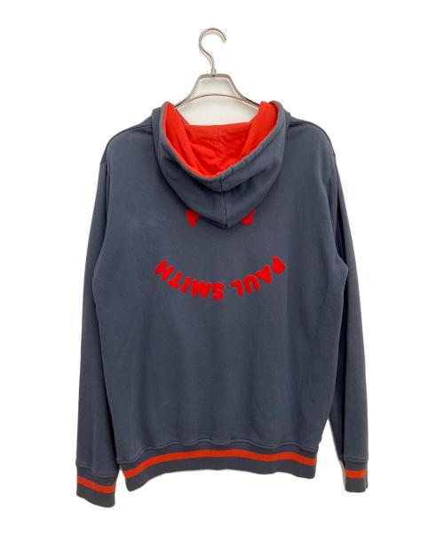 PAUL SMITH（ポールスミス）PAUL SMITH (ポールスミス) プルオーバーパーカー ネイビー×オレンジ サイズ:Lの古着・服飾アイテム