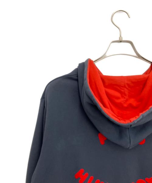 PAUL SMITH（ポールスミス）PAUL SMITH (ポールスミス) プルオーバーパーカー ネイビー×オレンジ サイズ:Lの古着・服飾アイテム