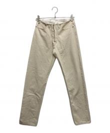 Maison Margiela（メゾンマルジェラ）の古着「ストレートデニムパンツ」｜アイボリー
