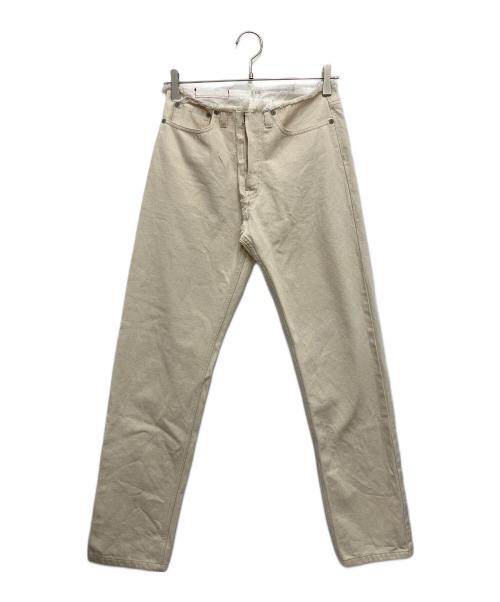 Maison Margiela（メゾンマルジェラ）Maison Margiela (メゾンマルジェラ) ストレートデニムパンツ アイボリー サイズ:36の古着・服飾アイテム