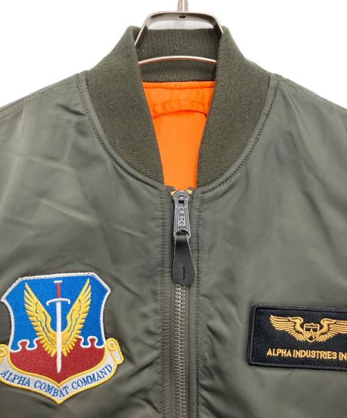 ALPHA（アルファ）ALPHA (アルファ) MA-1ジャケット オリーブ サイズ:Lの古着・服飾アイテム