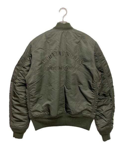 ALPHA（アルファ）ALPHA (アルファ) MA-1ジャケット オリーブ サイズ:Lの古着・服飾アイテム