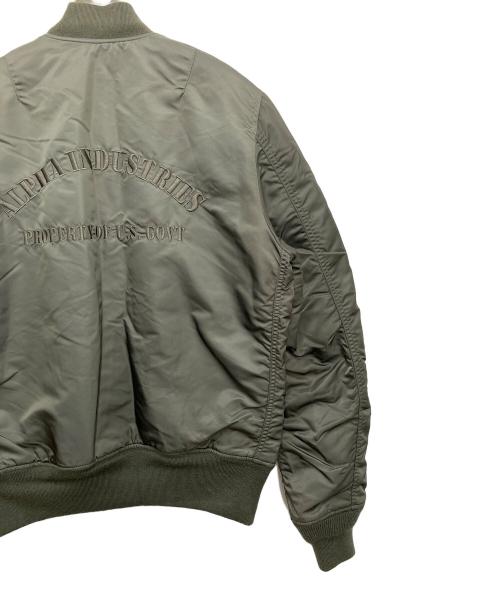 ALPHA（アルファ）ALPHA (アルファ) MA-1ジャケット オリーブ サイズ:Lの古着・服飾アイテム
