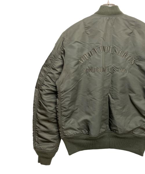 ALPHA（アルファ）ALPHA (アルファ) MA-1ジャケット オリーブ サイズ:Lの古着・服飾アイテム