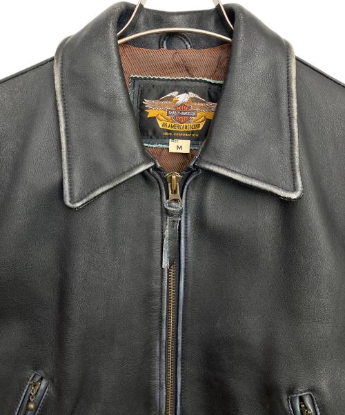 HARLEY-DAVIDSON（ハーレーダビッドソン）HARLEY-DAVIDSON (ハーレーダビッドソン) レザージャケット ブラック サイズ:Mの古着・服飾アイテム