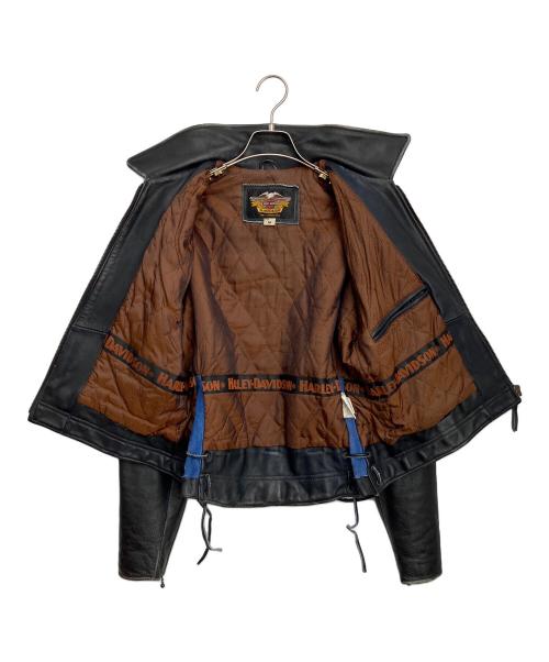 HARLEY-DAVIDSON（ハーレーダビッドソン）HARLEY-DAVIDSON (ハーレーダビッドソン) レザージャケット ブラック サイズ:Mの古着・服飾アイテム