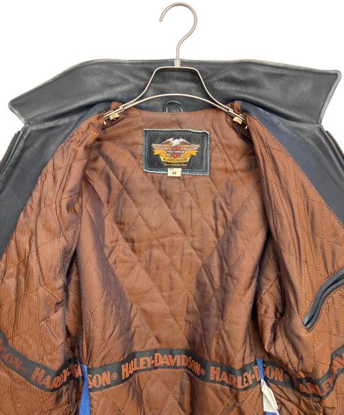HARLEY-DAVIDSON（ハーレーダビッドソン）HARLEY-DAVIDSON (ハーレーダビッドソン) レザージャケット ブラック サイズ:Mの古着・服飾アイテム