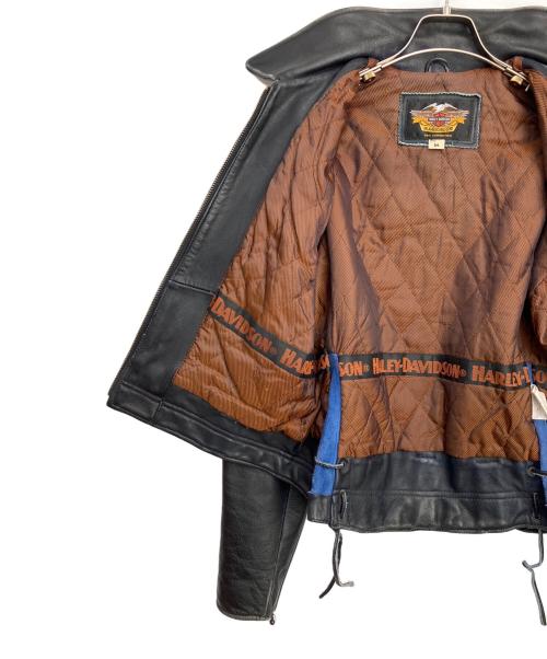 HARLEY-DAVIDSON（ハーレーダビッドソン）HARLEY-DAVIDSON (ハーレーダビッドソン) レザージャケット ブラック サイズ:Mの古着・服飾アイテム