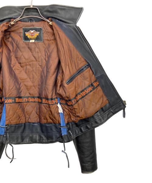 HARLEY-DAVIDSON（ハーレーダビッドソン）HARLEY-DAVIDSON (ハーレーダビッドソン) レザージャケット ブラック サイズ:Mの古着・服飾アイテム