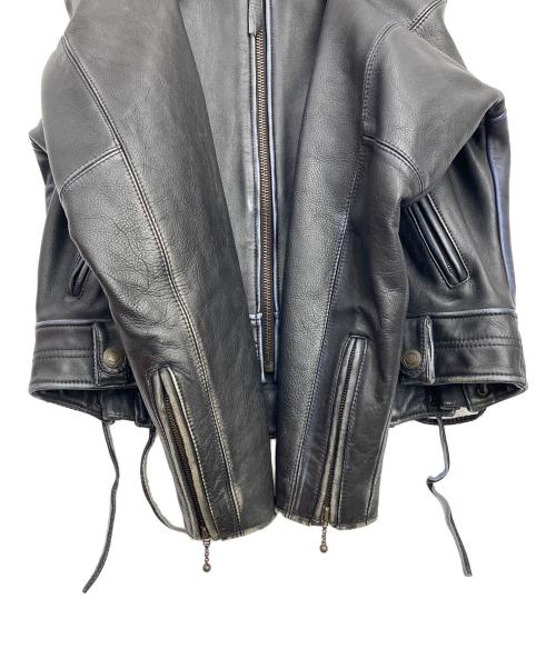 HARLEY-DAVIDSON（ハーレーダビッドソン）HARLEY-DAVIDSON (ハーレーダビッドソン) レザージャケット ブラック サイズ:Mの古着・服飾アイテム