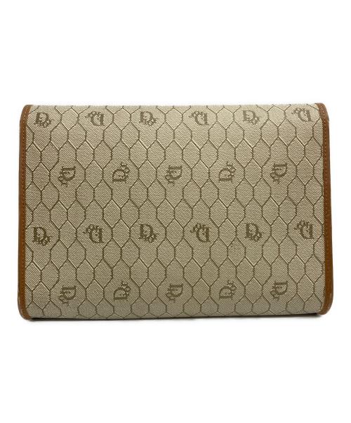 Christian Dior（クリスチャン ディオール）Christian Dior (クリスチャン ディオール) ハニカム柄　チェーンショルダーバッグ ブラウン×ベージュの古着・服飾アイテム