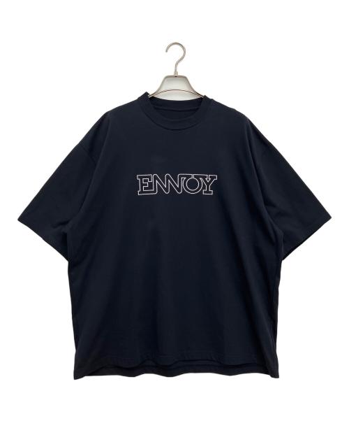 ENNOY（エンノイ）ENNOY (エンノイ) 半袖Tシャツ ブラック×ホワイト サイズ:XLの古着・服飾アイテム