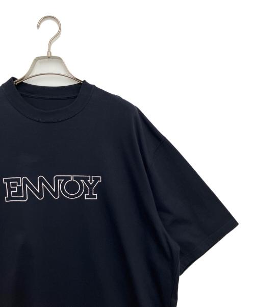 ENNOY（エンノイ）ENNOY (エンノイ) 半袖Tシャツ ブラック×ホワイト サイズ:XLの古着・服飾アイテム