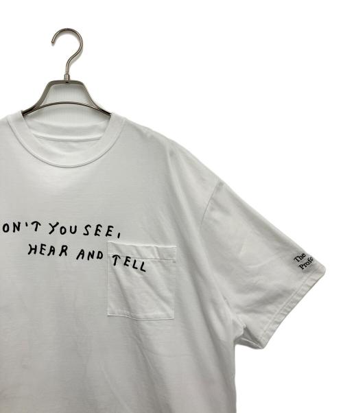 ENNOY（エンノイ）ENNOY (エンノイ) ポケットTシャツ ホワイト×ブラック サイズ:XXLの古着・服飾アイテム