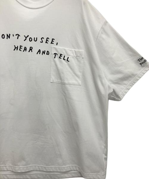 ENNOY（エンノイ）ENNOY (エンノイ) ポケットTシャツ ホワイト×ブラック サイズ:XXLの古着・服飾アイテム