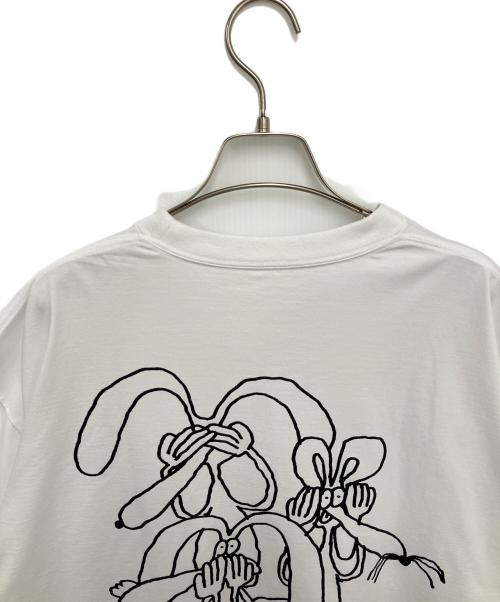 ENNOY（エンノイ）ENNOY (エンノイ) ポケットTシャツ ホワイト×ブラック サイズ:XXLの古着・服飾アイテム