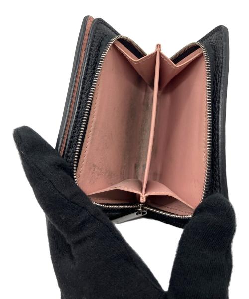 LOUIS VUITTON（ルイ ヴィトン）LOUIS VUITTON (ルイ ヴィトン) ポルトフォイユクレア モノグラム・マヒナ ピンク×ブラックの古着・服飾アイテム