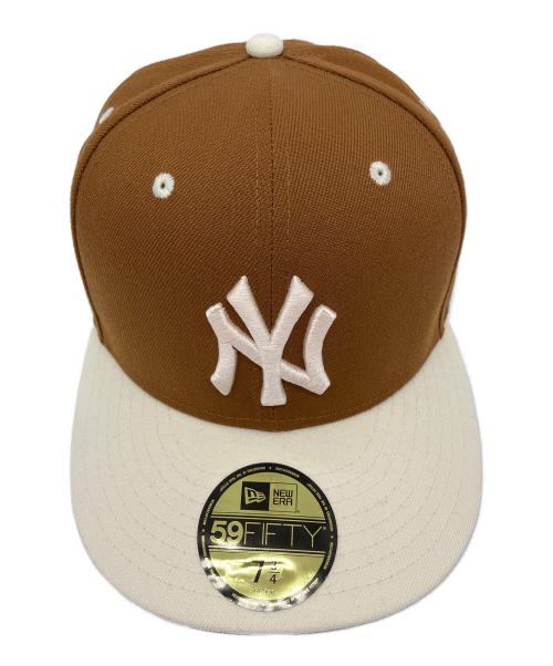 New Era（ニューエラ）New Era (ニューエラ) キャップ ブラウン×ホワイトの古着・服飾アイテム