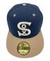 New Era (ニューエラ) キャップ ネイビー×ベージュ：5000円