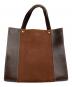 SOMES (ソメス) トートバッグ ブラウン×モカ：6000円