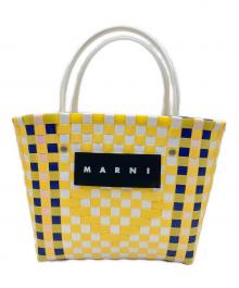 MARNI（マルニ）の古着「カゴバッグ」｜イエロー×ホワイト