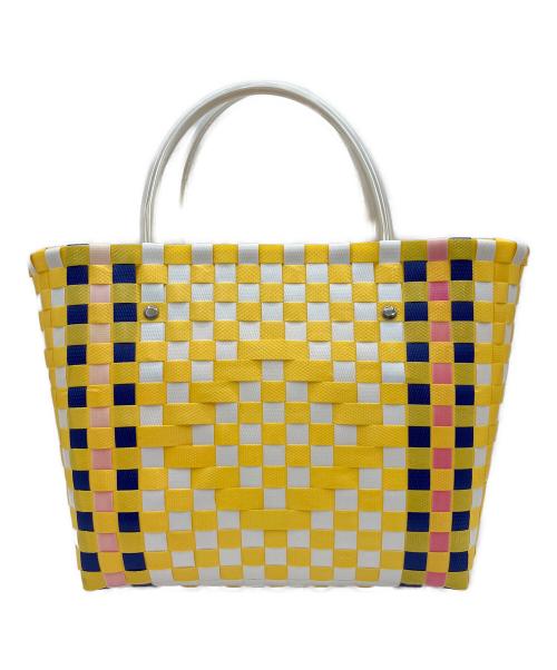 MARNI（マルニ）MARNI (マルニ) カゴバッグ イエロー×ホワイトの古着・服飾アイテム