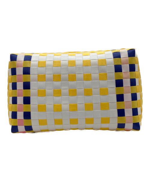 MARNI（マルニ）MARNI (マルニ) カゴバッグ イエロー×ホワイトの古着・服飾アイテム