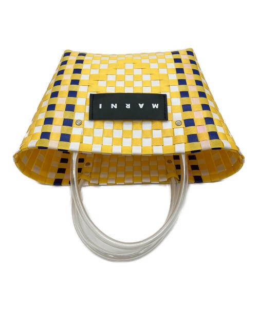 MARNI（マルニ）MARNI (マルニ) カゴバッグ イエロー×ホワイトの古着・服飾アイテム