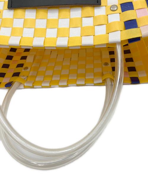 MARNI（マルニ）MARNI (マルニ) カゴバッグ イエロー×ホワイトの古着・服飾アイテム