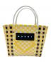 MARNI（マルニ）の古着「カゴバッグ」｜イエロー×ホワイト