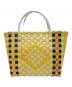 中古・古着 MARNI (マルニ) カゴバッグ イエロー×ホワイト：10000円