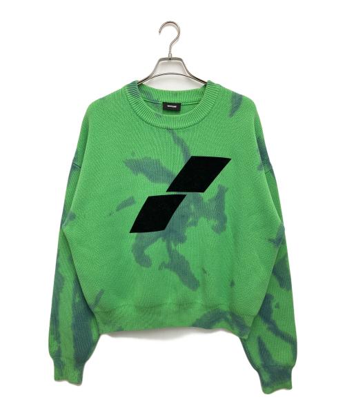 WE11DONE（ウェルダン）WE11DONE (ウェルダン) 厚手ニット グリーン サイズ:Sの古着・服飾アイテム